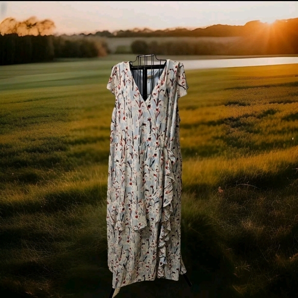 Haute Hippie Italian Cottagecore Quiet Luxury Layered Maxi Dress 2X - Picture 9 of 12